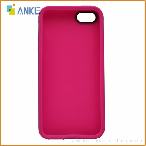 Simple Design Double TPU Injection Case for IPhone 5 5S 5G,PC+Silicon,OEM ODM and Wholesale Welcome
